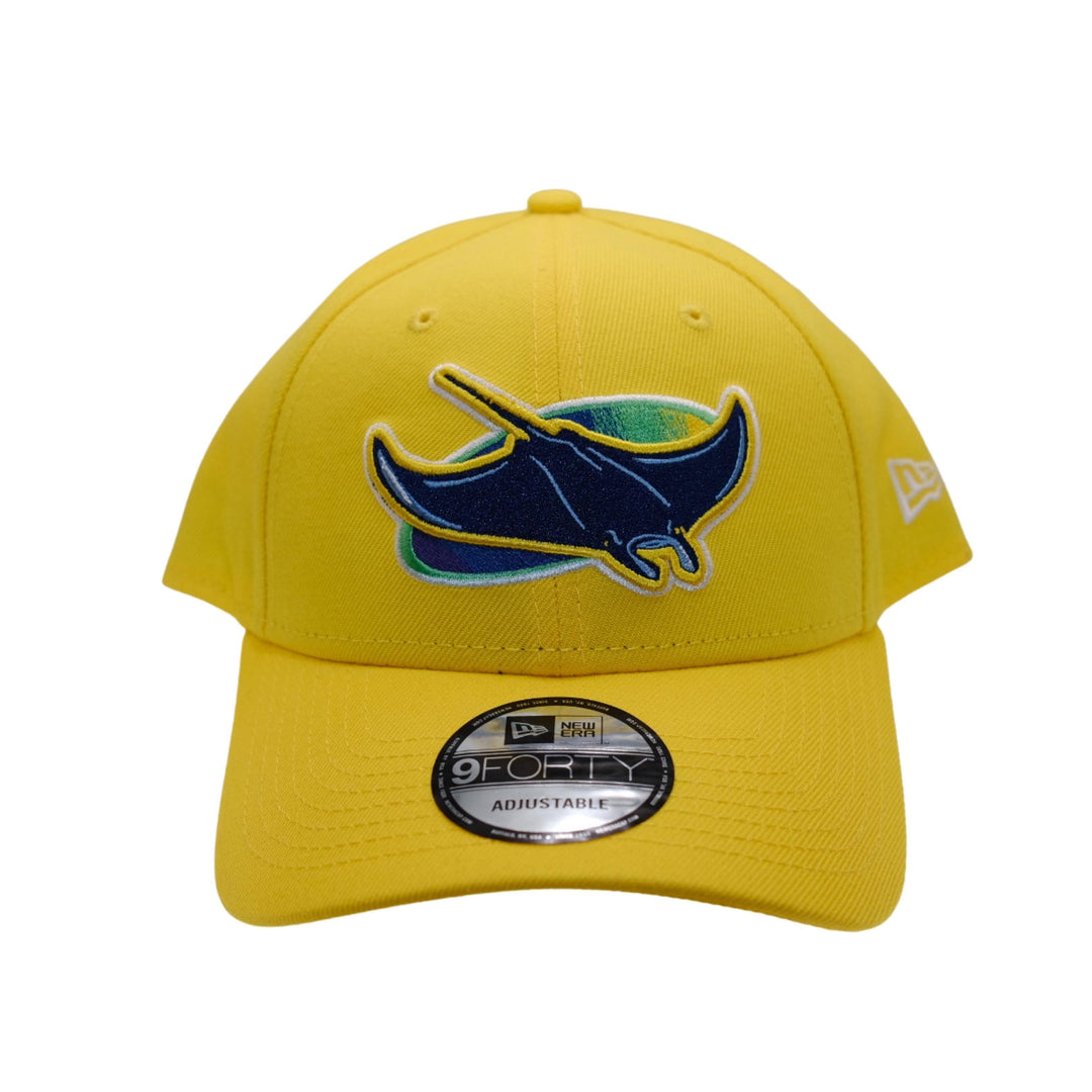 RAYS BRIGHT YELLOW DEVIL RAYS 9FORTY NEW ERA ADJUSTABLE HAT - The Bay Republic | Team Store of the Tampa Bay Rays & Rowdies
