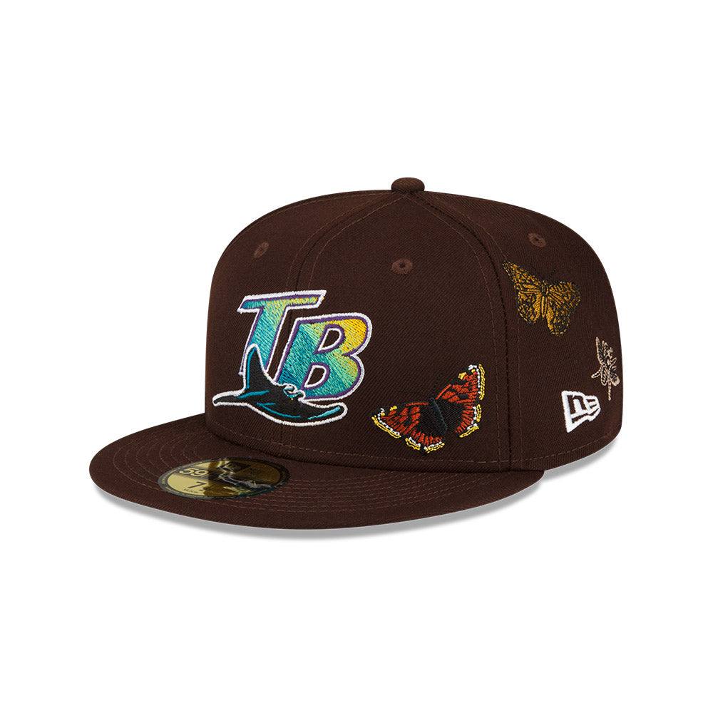 RAYS BROWN BUTTERFLY NEW ERA FELT 59FIFTY FITTED HAT - The Bay Republic | Team Store of the Tampa Bay Rays & Rowdies