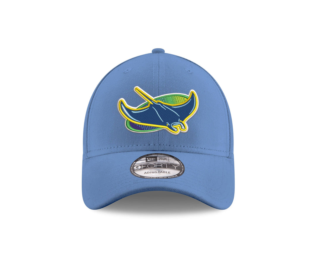 RAYS COLUMBIA BLUE ALT 9FORTY NEW ERA ADJUSTABLE HAT - The Bay Republic | Team Store of the Tampa Bay Rays & Rowdies
