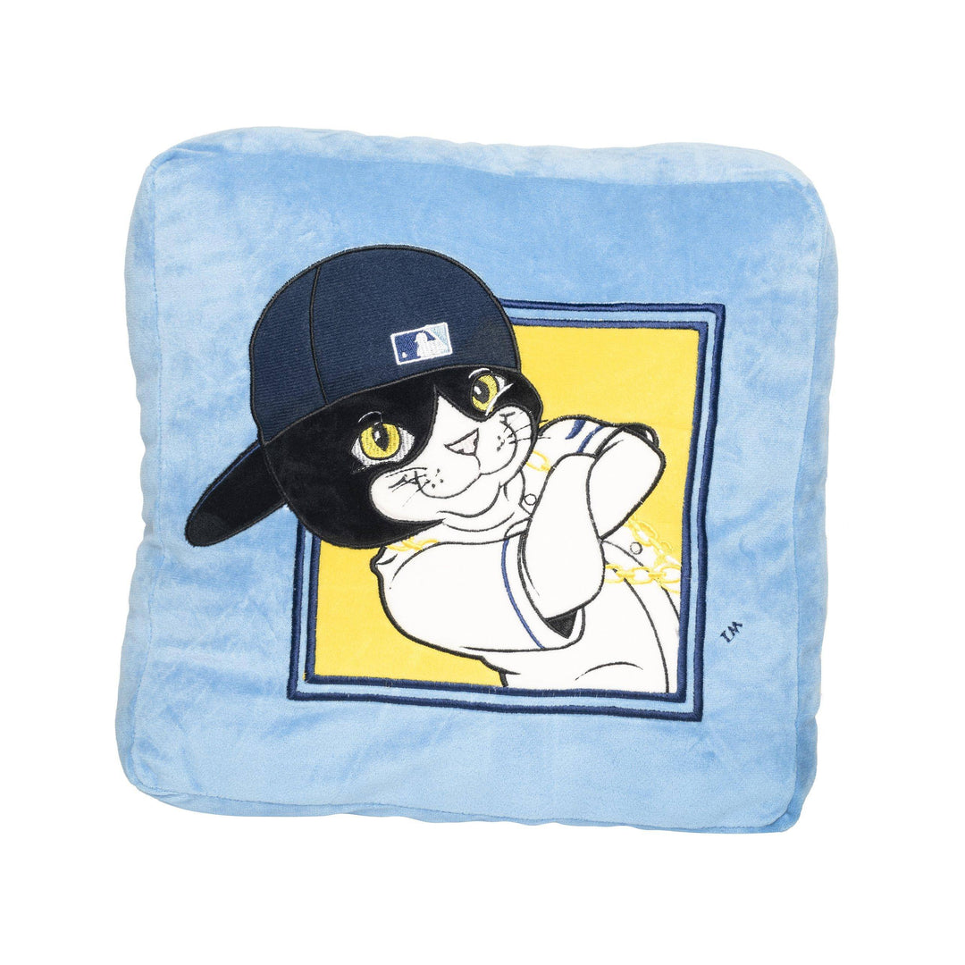 RAYS COLUMBIA BLUE DJ KITTY PILLOW - The Bay Republic | Team Store of the Tampa Bay Rays & Rowdies