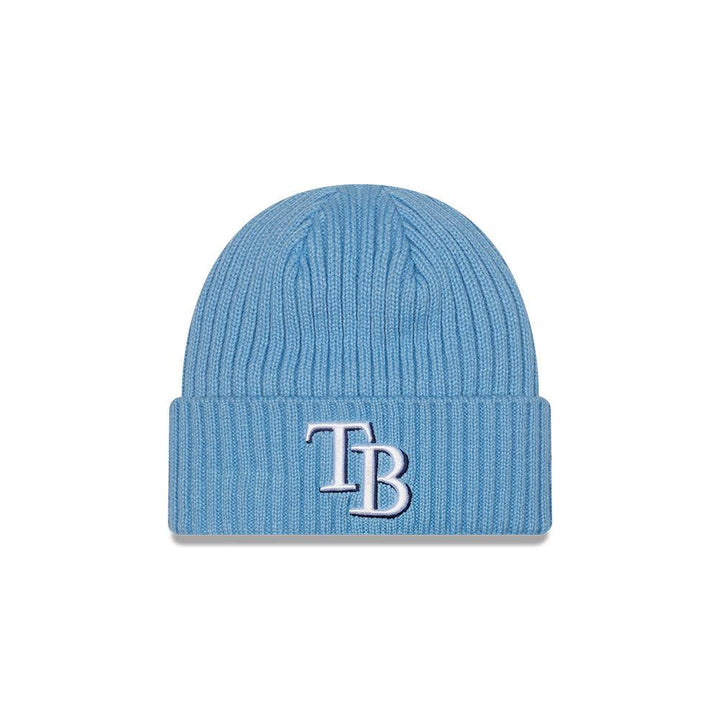 RAYS COLUMBIA BLUE TB NEW ERA KNIT HAT - The Bay Republic | Team Store of the Tampa Bay Rays & Rowdies