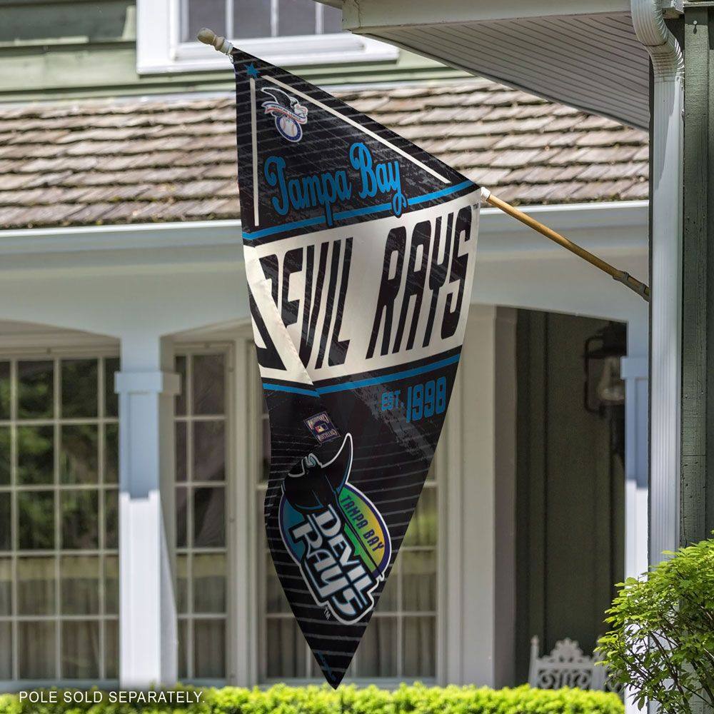 RAYS DEVIL RAYS COOPERSTOWN VERTICAL FLAG - The Bay Republic | Team Store of the Tampa Bay Rays & Rowdies