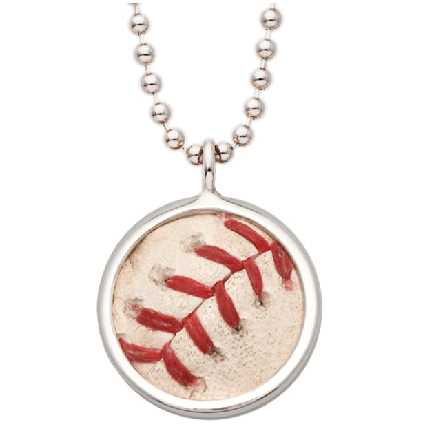RAYS GAME USED BASEBALL PENDANT NECKLACE - The Bay Republic | Team Store of the Tampa Bay Rays & Rowdies