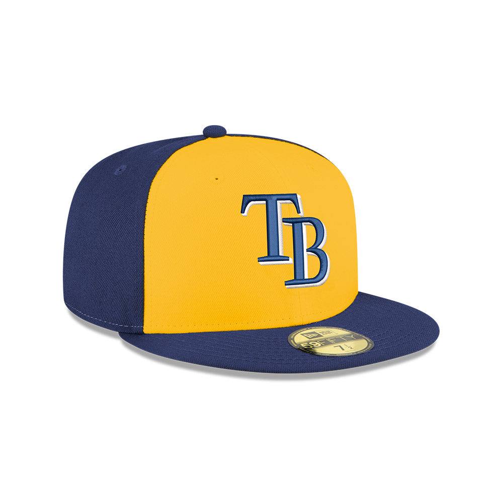 RAYS GOLD & NAVY NEW ERA 5950 TB CAP - The Bay Republic | Team Store of the Tampa Bay Rays & Rowdies