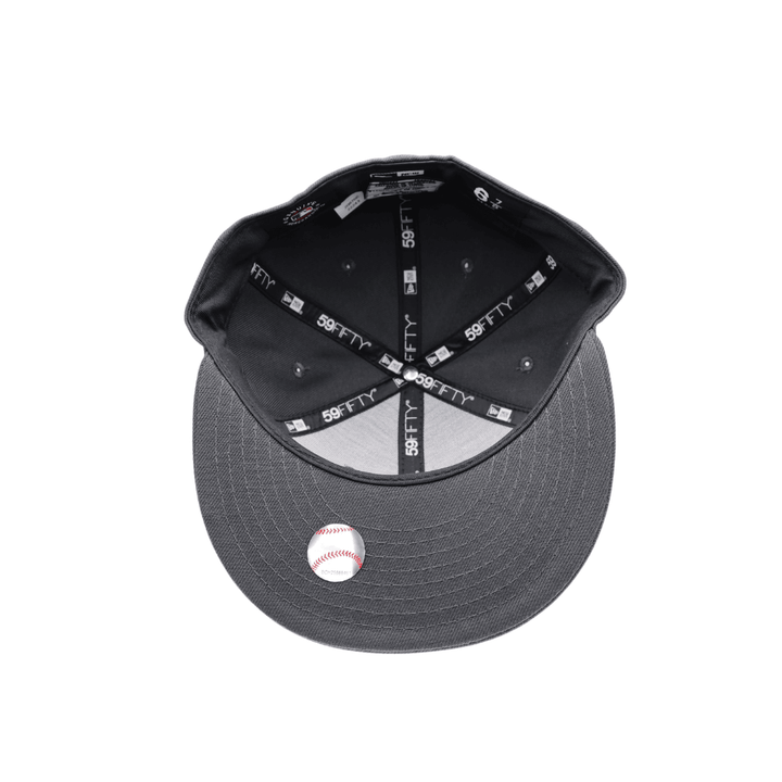 RAYS GRAPHITE TB 59FIFTY NEW ERA FITTED CAP - The Bay Republic | Team Store of the Tampa Bay Rays & Rowdies