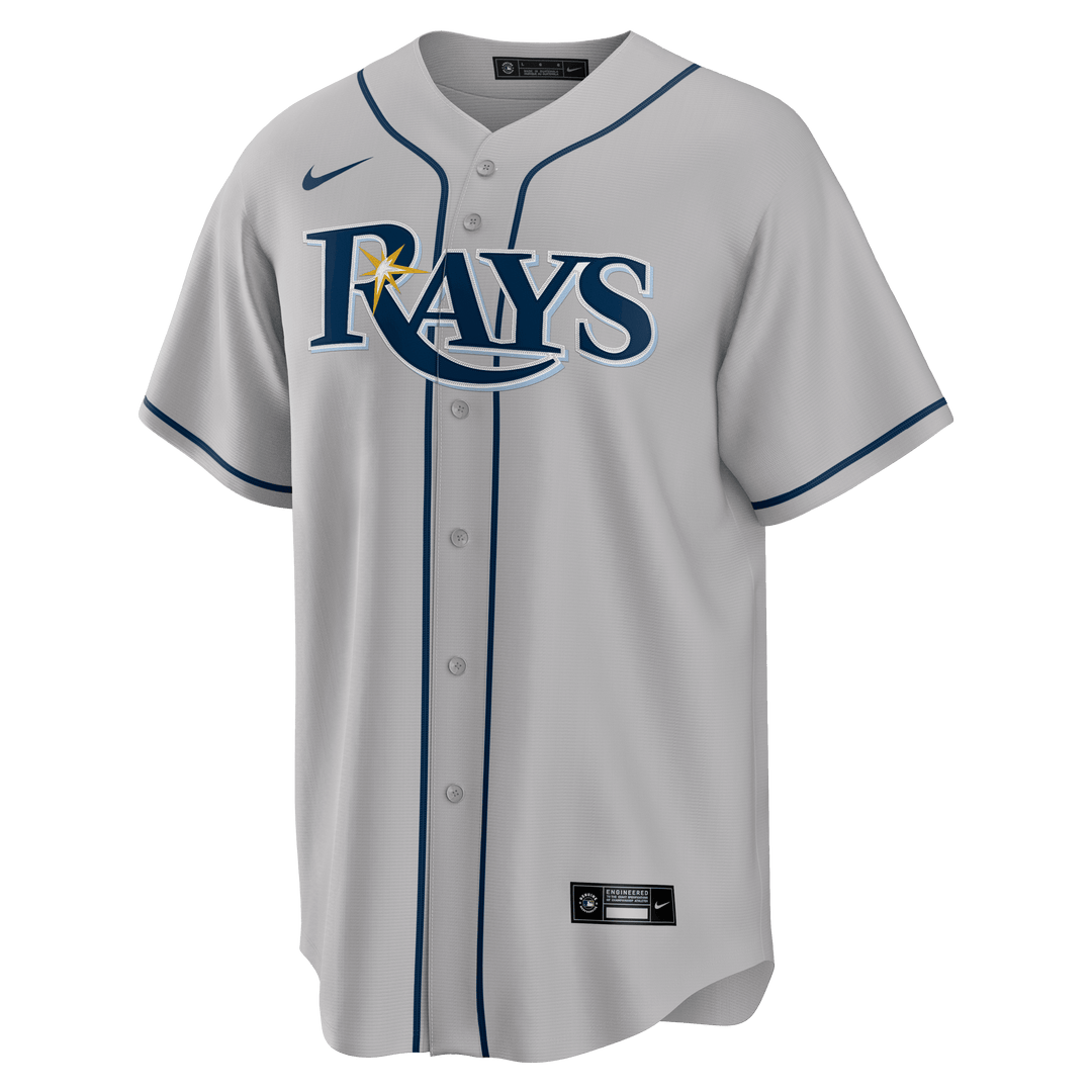 RAYS GRAY REPLICA YOUTH JERSEY- ROAD - The Bay Republic | Team Store of the Tampa Bay Rays & Rowdies