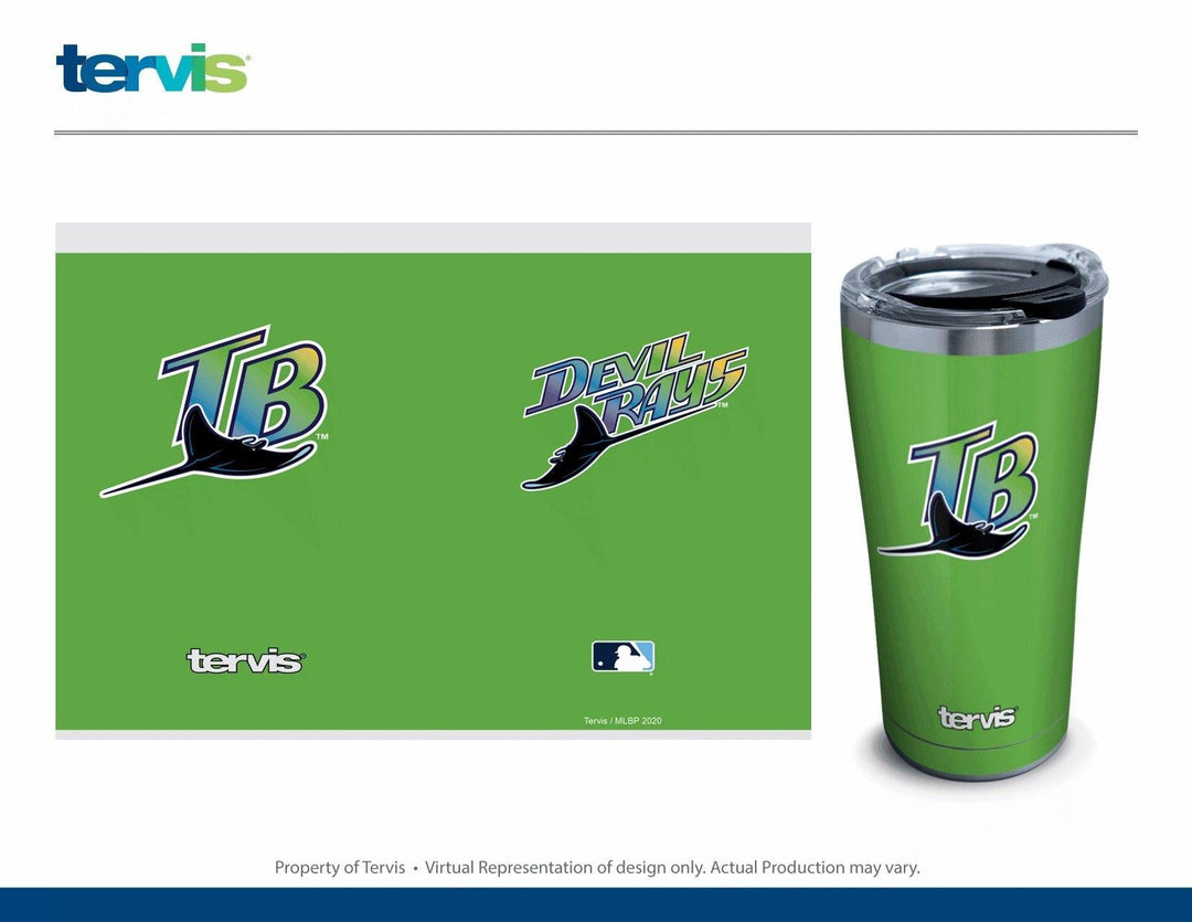 RAYS GREEN TERVIS DEVIL RAYS 20OZ STAINLESS STEEL ARCTIC TUMBLER - The Bay Republic | Team Store of the Tampa Bay Rays & Rowdies