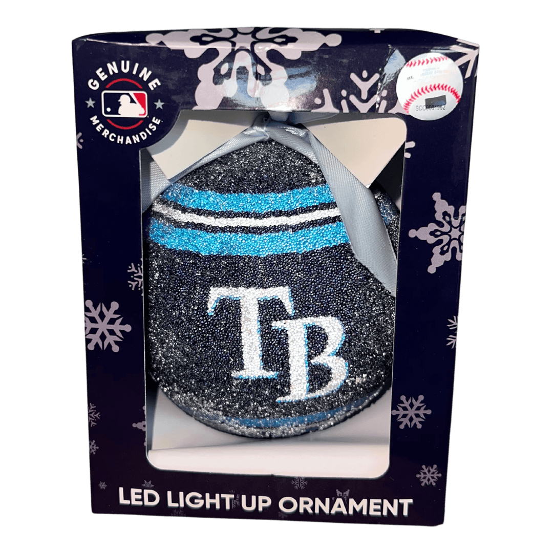 RAYS LED LIGHT UP TB ORNAMENT - The Bay Republic | Team Store of the Tampa Bay Rays & Rowdies
