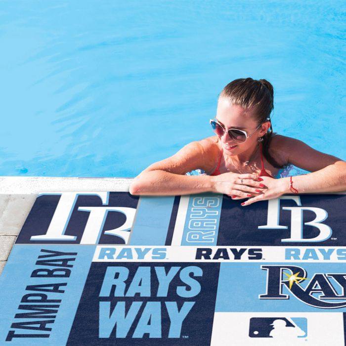 RAYS LOGOS BEACH TOWEL - The Bay Republic | Team Store of the Tampa Bay Rays & Rowdies