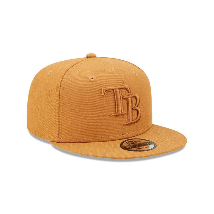 RAYS MEN'S BEIGE TONAL TB NEW ERA 9FIFTY SNAPBACK HAT - The Bay Republic | Team Store of the Tampa Bay Rays & Rowdies
