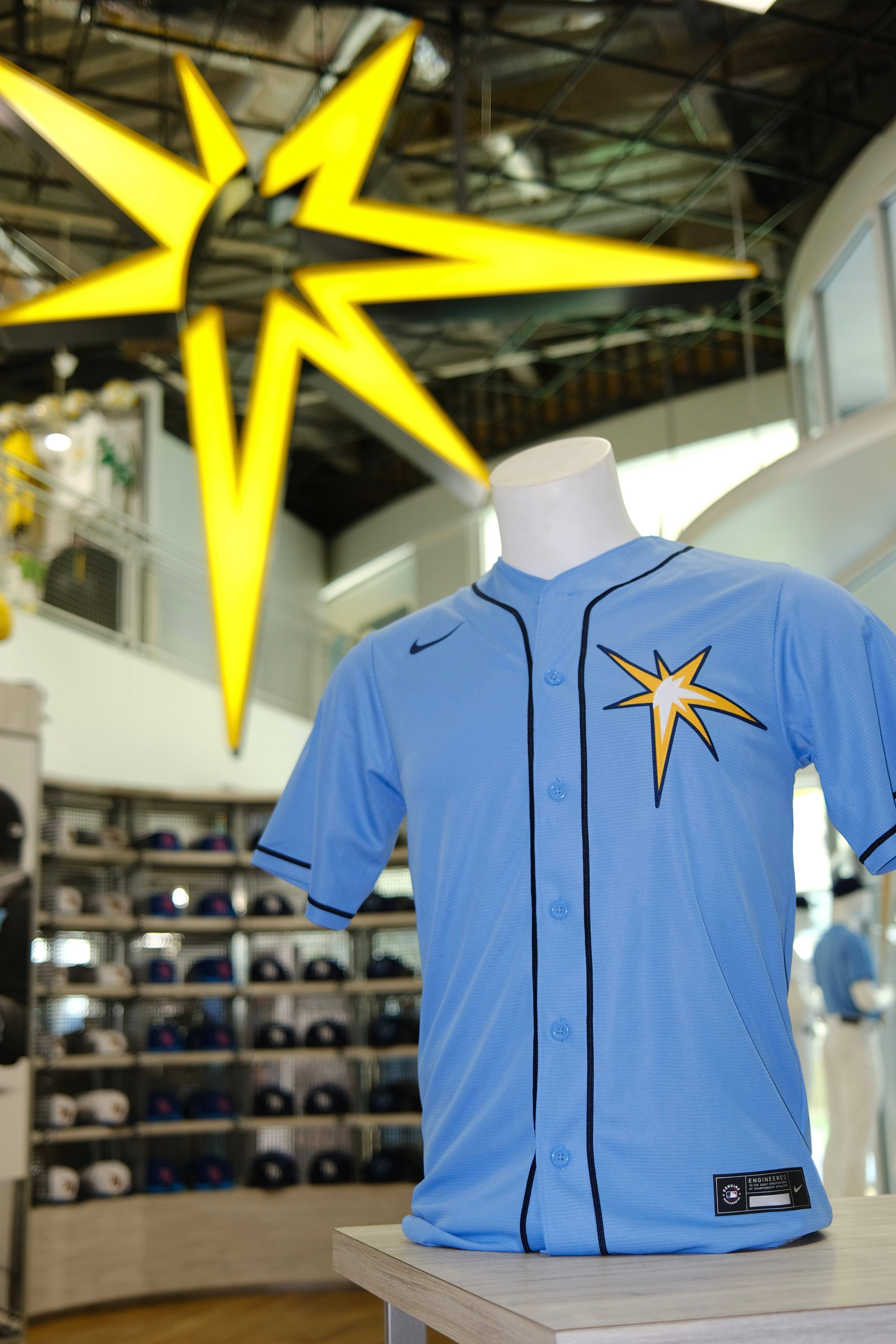 Blue cheap rays jersey