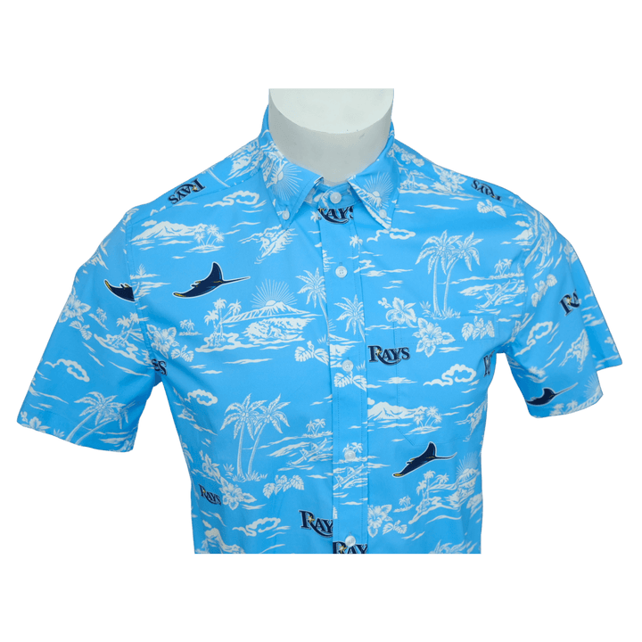 RAYS MEN'S COLUMBIA BLUE DEVIL RAYS PERFORMANCE POLO - The Bay Republic | Team Store of the Tampa Bay Rays & Rowdies