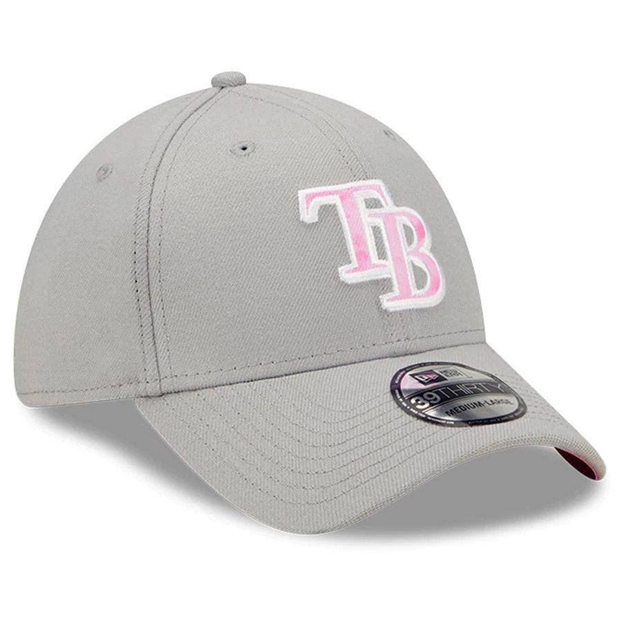 RAYS MEN'S GREY 2022 MOTHER'S DAY NEW ERA 39THIRTY FLEX CAP - The Bay Republic | Team Store of the Tampa Bay Rays & Rowdies