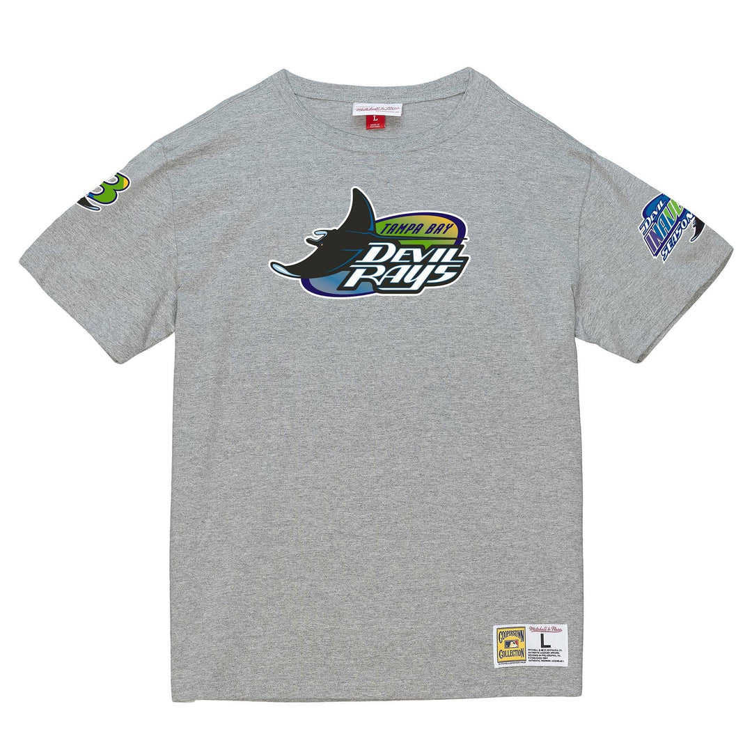 RAYS MEN'S GREY DEVIL RAYS RAYS UP ORIGINS T-SHIRT - The Bay Republic | Team Store of the Tampa Bay Rays & Rowdies