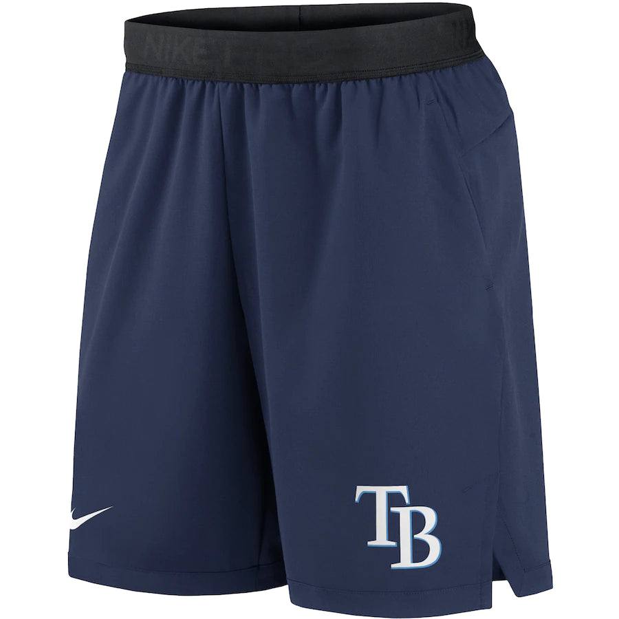 RAYS MEN'S NAVY FLEX VENT MAX SHORTS - The Bay Republic | Team Store of the Tampa Bay Rays & Rowdies
