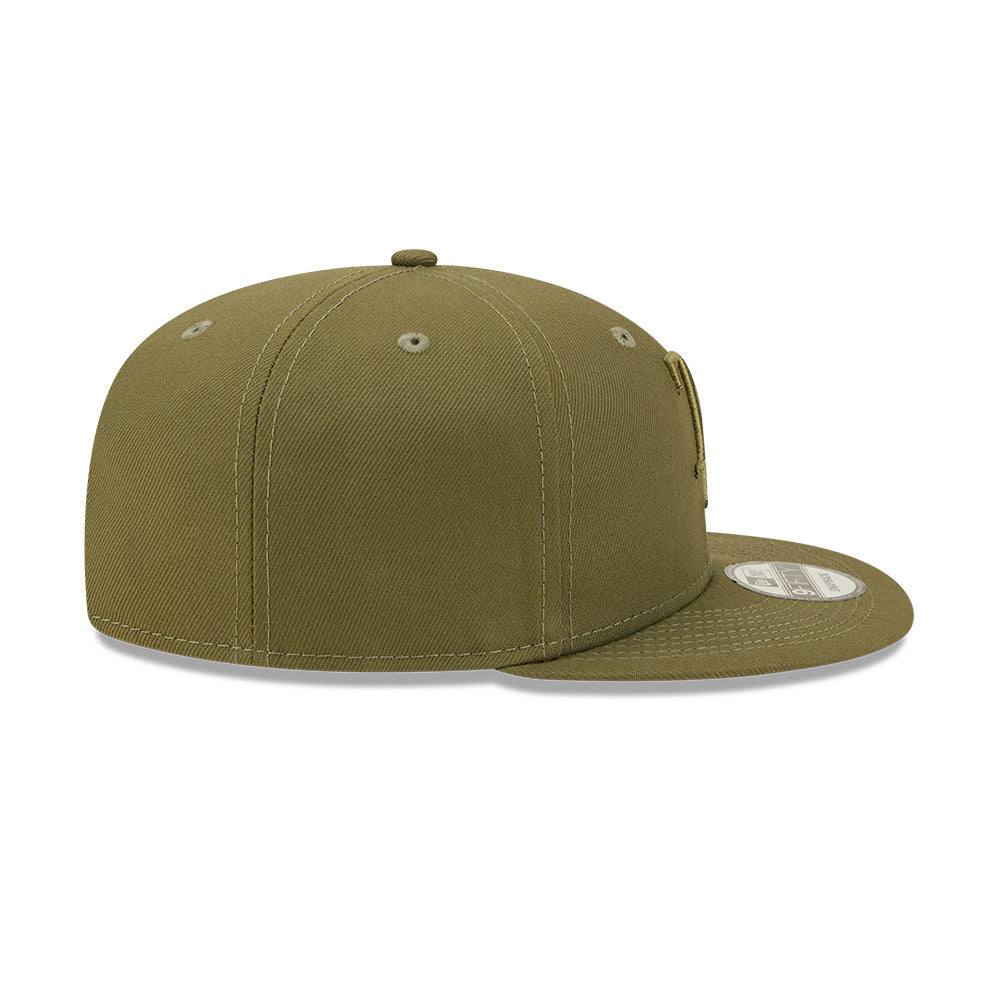 RAYS MEN'S OLIVE TONAL TB NEW ERA 9FIFTY SNAPBACK HAT - The Bay Republic | Team Store of the Tampa Bay Rays & Rowdies