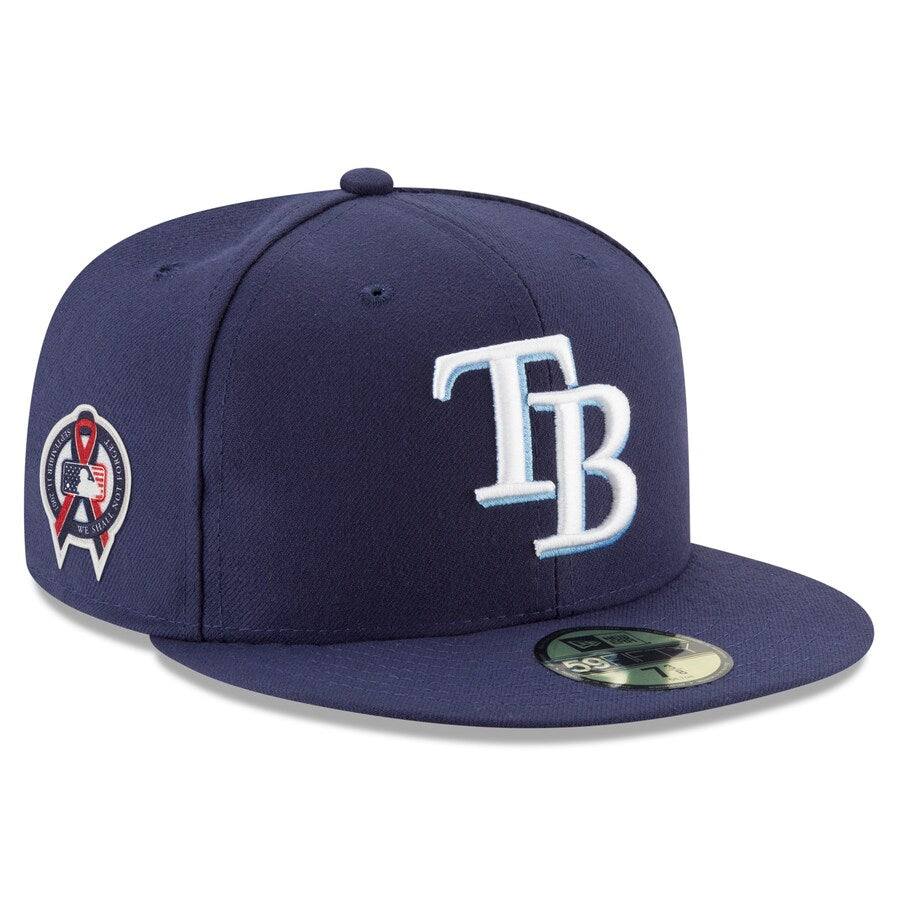 RAYS NAVY 9/11 MEMORIAL SIDE PATCH NEW ERA 59FIFTY FITTED HAT - The Bay Republic | Team Store of the Tampa Bay Rays & Rowdies