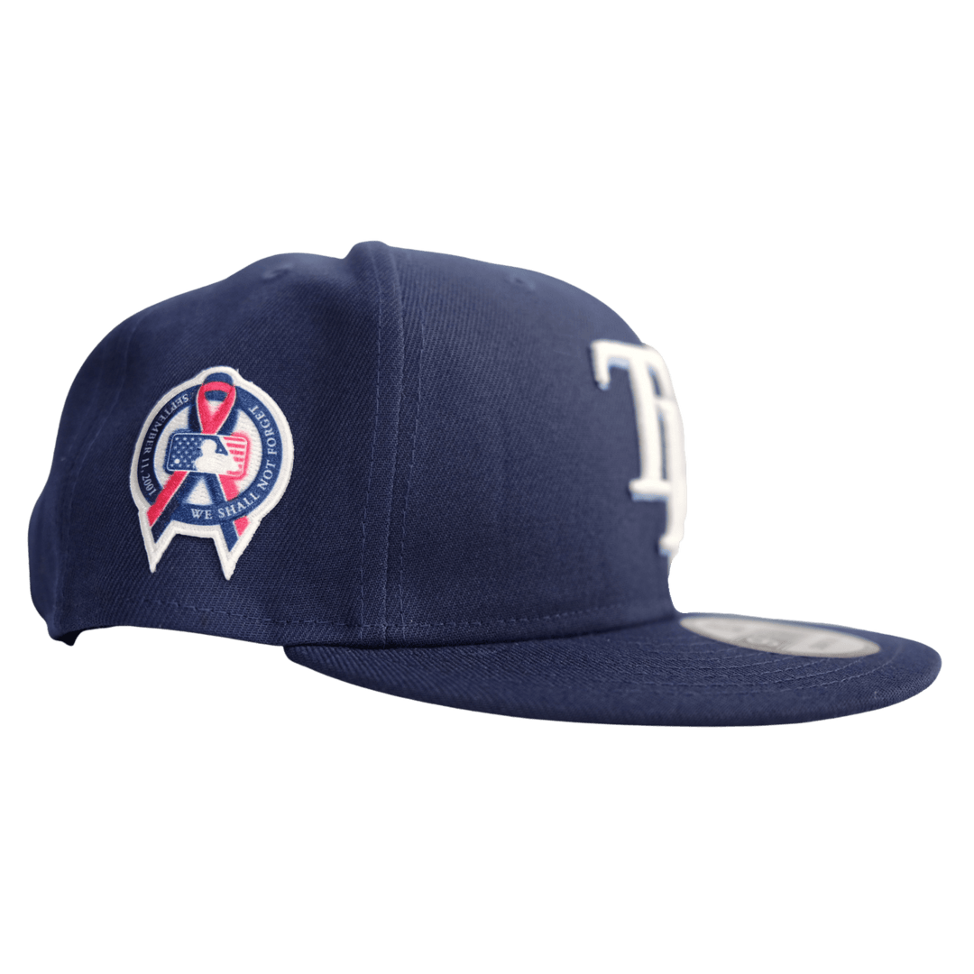 RAYS NAVY 9/11 MEMORIAL SIDE PATCH NEW ERA 9FIFTY SNAPBACK HAT - The Bay Republic | Team Store of the Tampa Bay Rays & Rowdies
