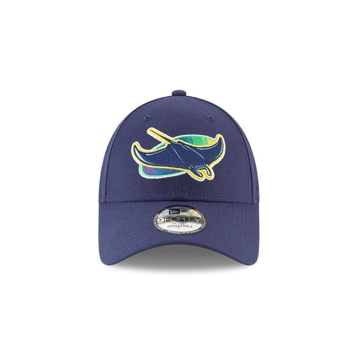 RAYS NAVY MEN'S ALTERNATIVE THE LEAGUE NEW ERA 9FORTY ADJUSTABLE HAT - The Bay Republic | Team Store of the Tampa Bay Rays & Rowdies