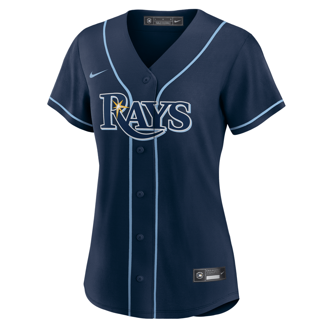 RAYS NAVY REPLICA WOMENS JERSEY-ALTERNATIVE - The Bay Republic | Team Store of the Tampa Bay Rays & Rowdies