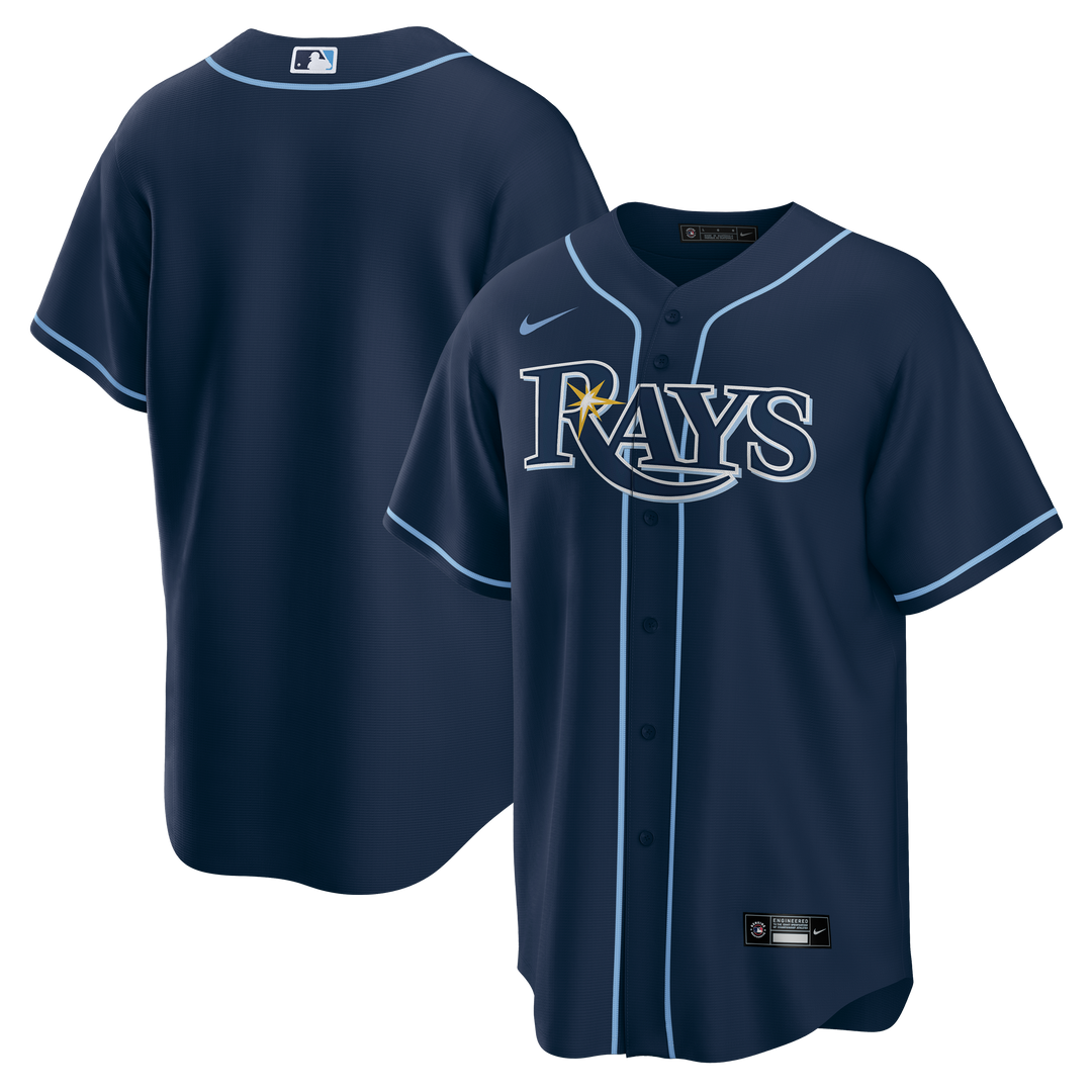 RAYS NAVY REPLICA YOUTH JERSEY-ALTERNATE - The Bay Republic | Team Store of the Tampa Bay Rays & Rowdies
