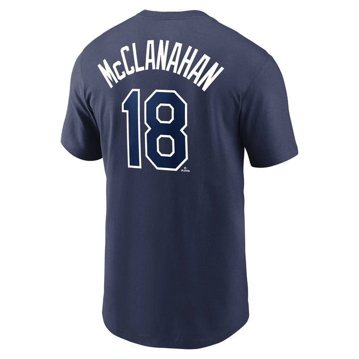 RAYS NAVY SHANE MCCLANAHAN NAME AND NUMBER T-SHIRT - The Bay Republic | Team Store of the Tampa Bay Rays & Rowdies