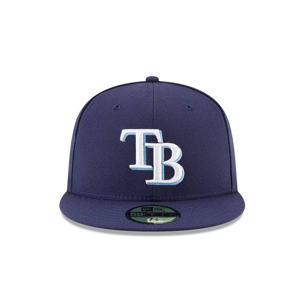 RAYS NAVY TB ON-FIELD NEW ERA 59FIFTY FITTED HAT - The Bay Republic | Team Store of the Tampa Bay Rays & Rowdies