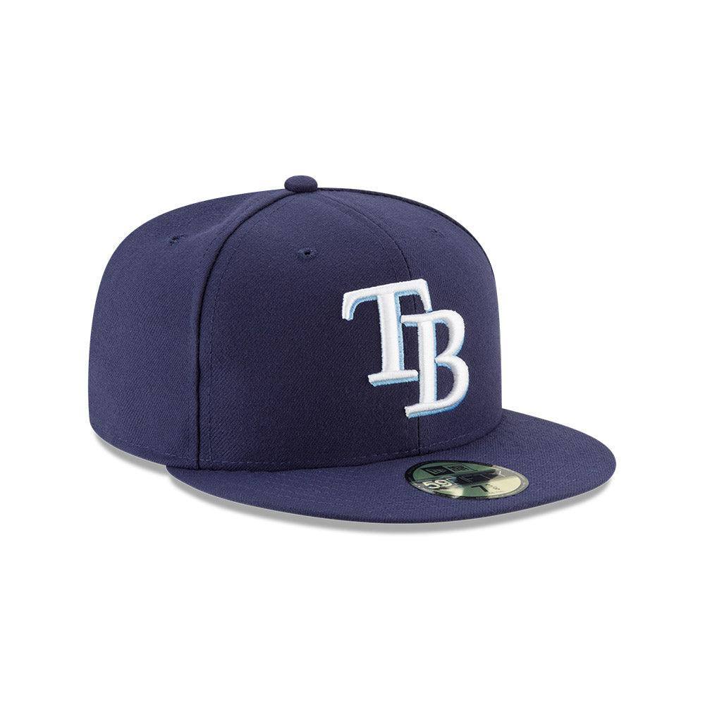 RAYS NAVY TB ON-FIELD NEW ERA 59FIFTY FITTED HAT - The Bay Republic | Team Store of the Tampa Bay Rays & Rowdies