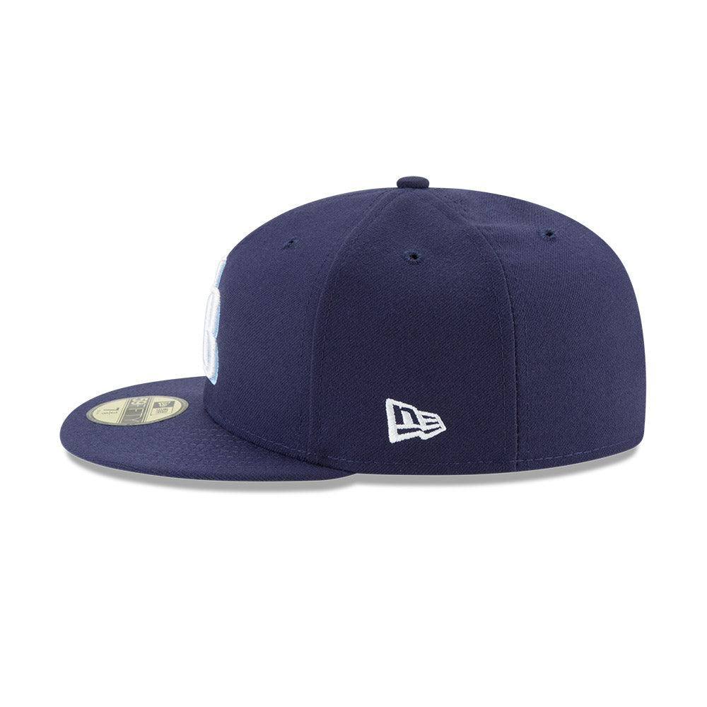 Rays New Era Navy TB On-Field 59Fifty Fitted Hat