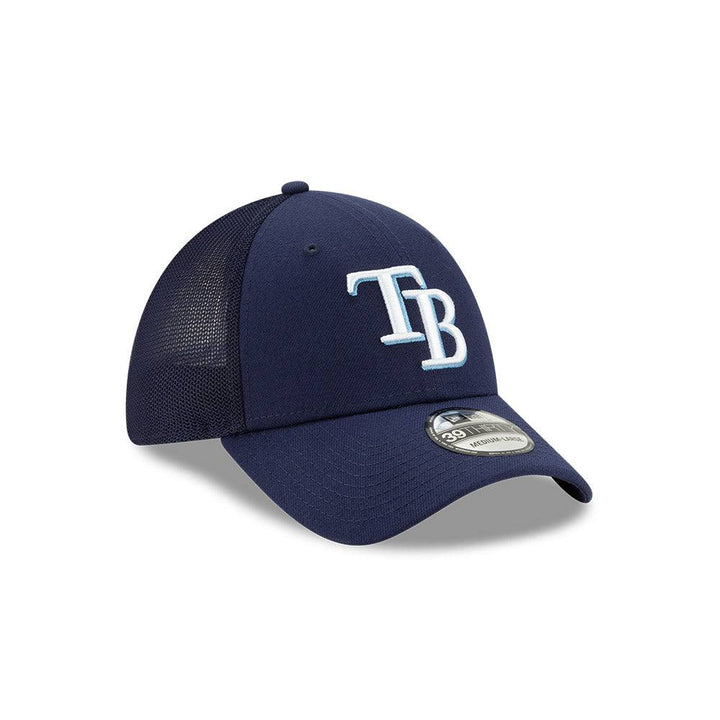 RAYS NAVY TEAM MESH TB NEW ERA 39THIRTY HAT - The Bay Republic | Team Store of the Tampa Bay Rays & Rowdies