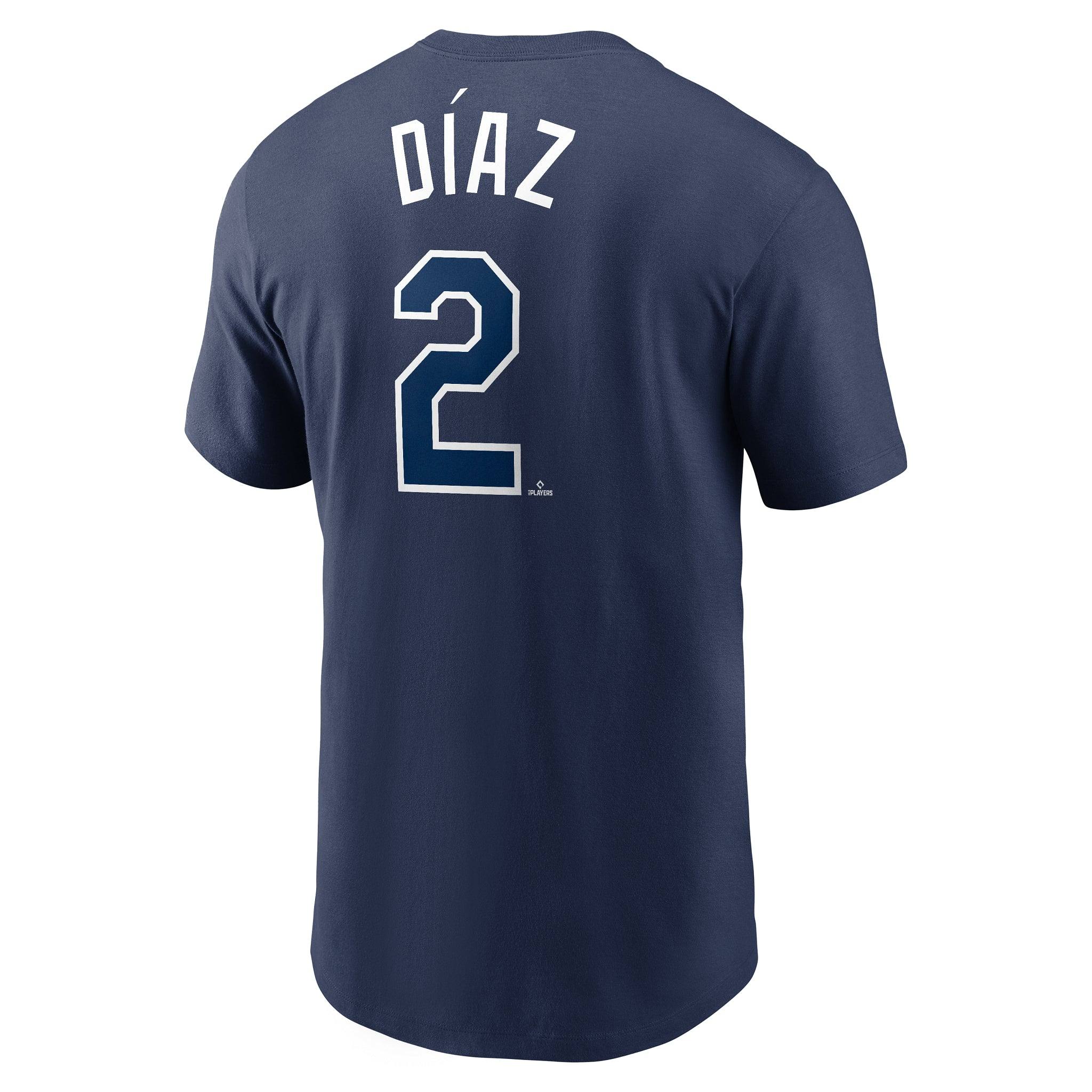 Rays Nike Navy Yandy Diaz Name and Number T-Shirt – The Bay Republic