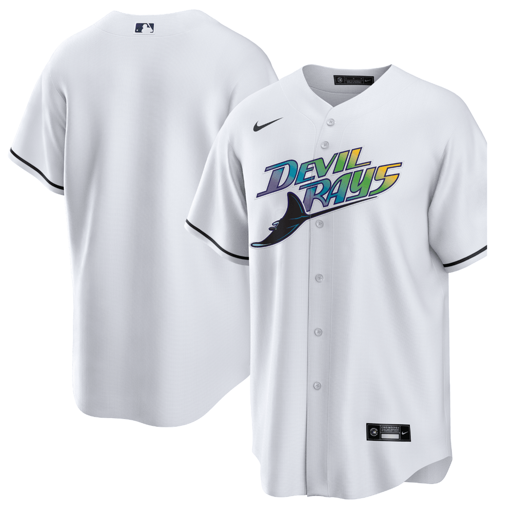 RAYS REPLICA WHITE DEVIL RAYS JERSEY- HOME - The Bay Republic | Team Store of the Tampa Bay Rays & Rowdies