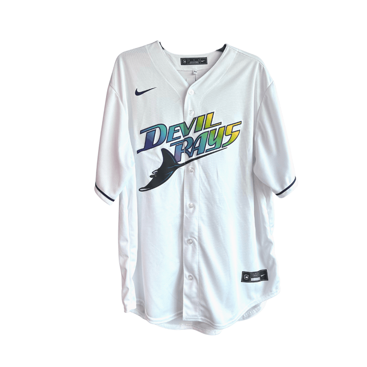 RAYS REPLICA WHITE DEVIL RAYS JERSEY- HOME - The Bay Republic | Team Store of the Tampa Bay Rays & Rowdies