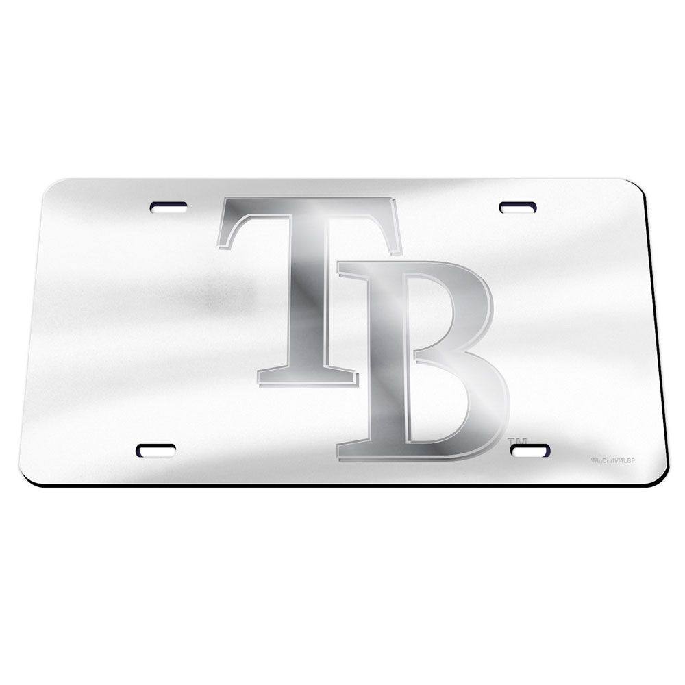 RAYS SILVER GREY TB LICENSE PLATE - The Bay Republic | Team Store of the Tampa Bay Rays & Rowdies
