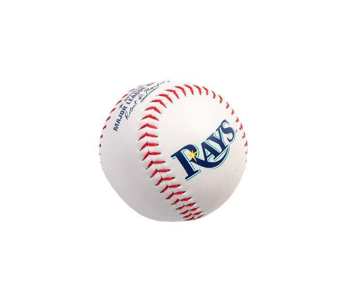 RAYS WHITE LOGO'D BASEBALL - The Bay Republic | Team Store of the Tampa Bay Rays & Rowdies