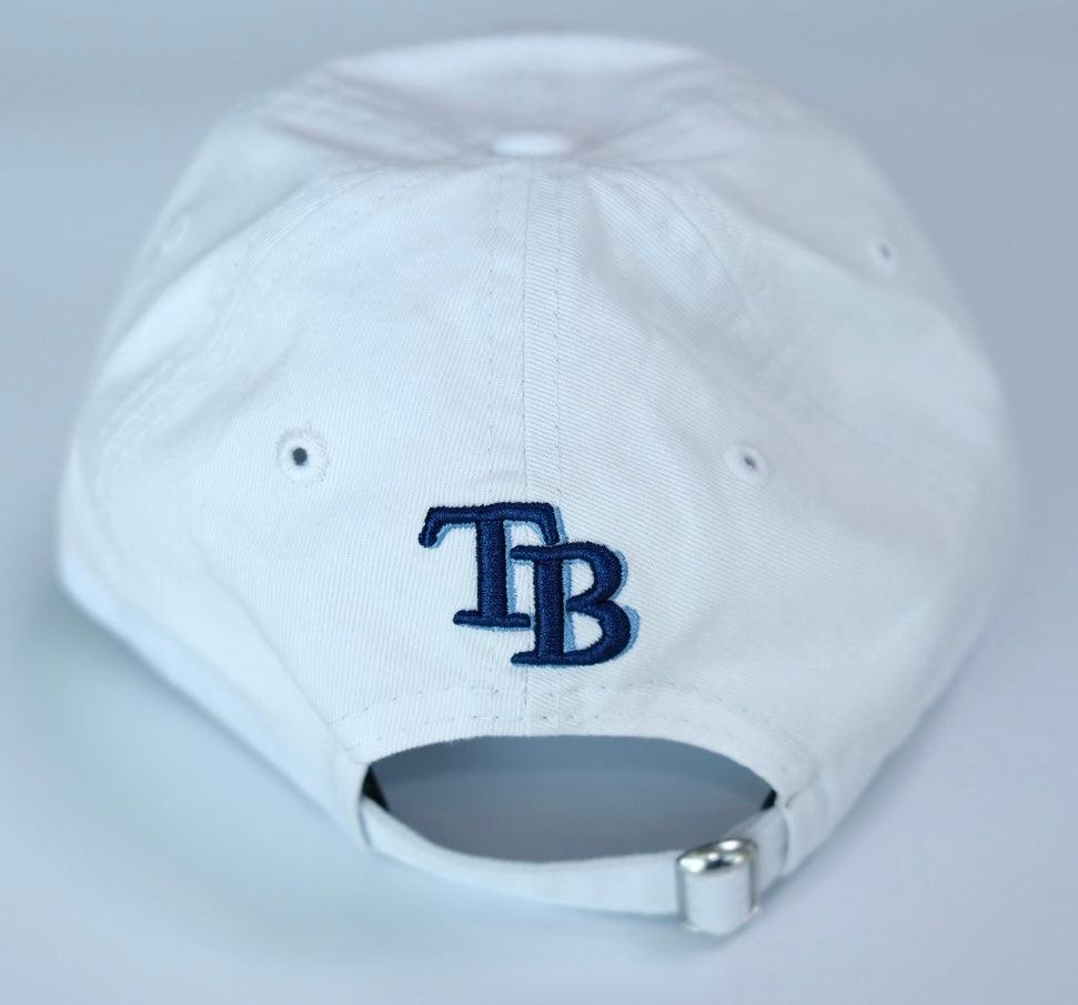 RAYS WHITE RAYS LOGO WOMEN'S 9TWENTY ADJUSTABLE CAP - The Bay Republic | Team Store of the Tampa Bay Rays & Rowdies