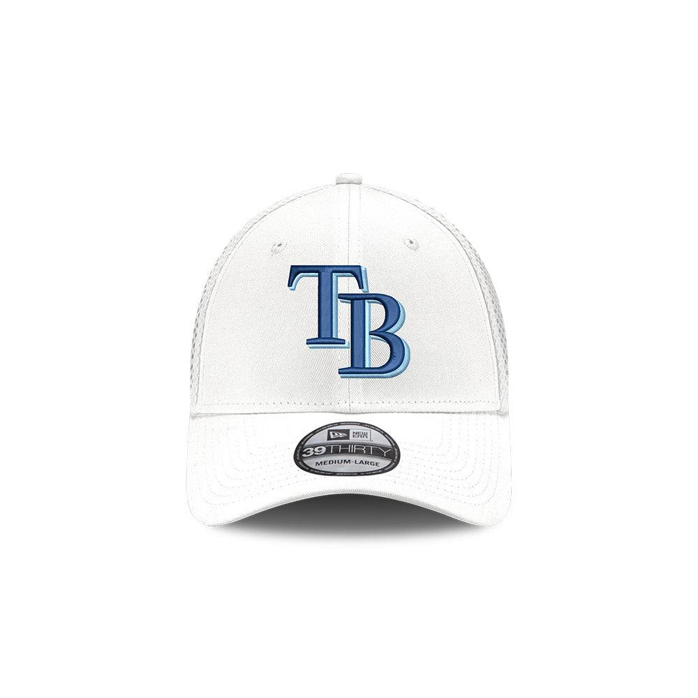 RAYS WHITE TB NEO NEW ERA 39THIRTY HAT - The Bay Republic | Team Store of the Tampa Bay Rays & Rowdies