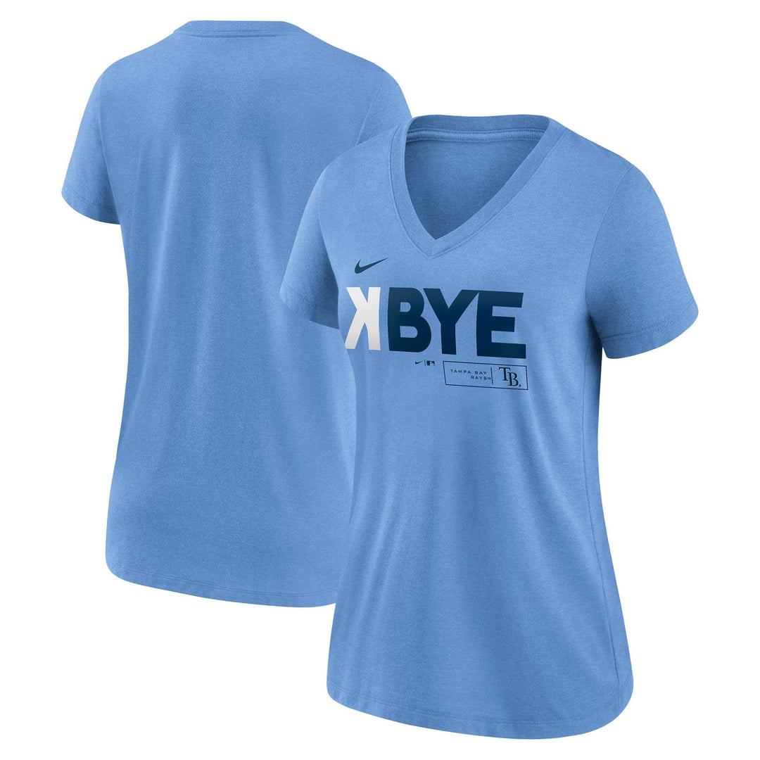RAYS WOMEN'S COLUMBIA BLUE KBYE T-SHIRT - The Bay Republic | Team Store of the Tampa Bay Rays & Rowdies