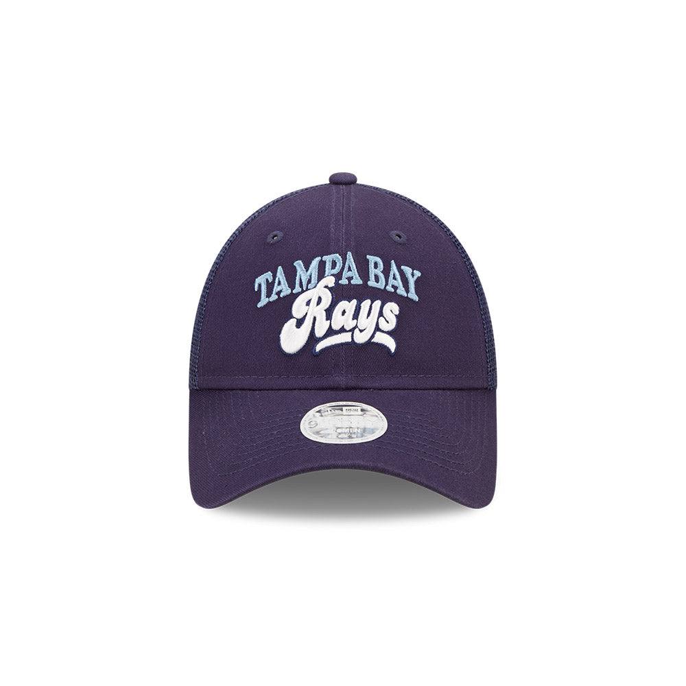 RAYS WOMEN'S NAVY NEW ERA 9FORTY TRUCKER ADJUSTABLE HAT - The Bay Republic | Team Store of the Tampa Bay Rays & Rowdies