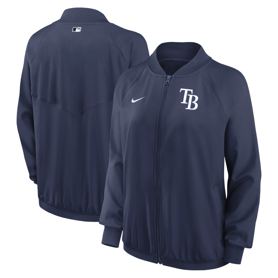 RAYS WOMEN'S NAVY NIKE AUTHENTIC COLLECTION PERFORMANCE FULL ZIP JACKET - The Bay Republic | Team Store of the Tampa Bay Rays & Rowdies