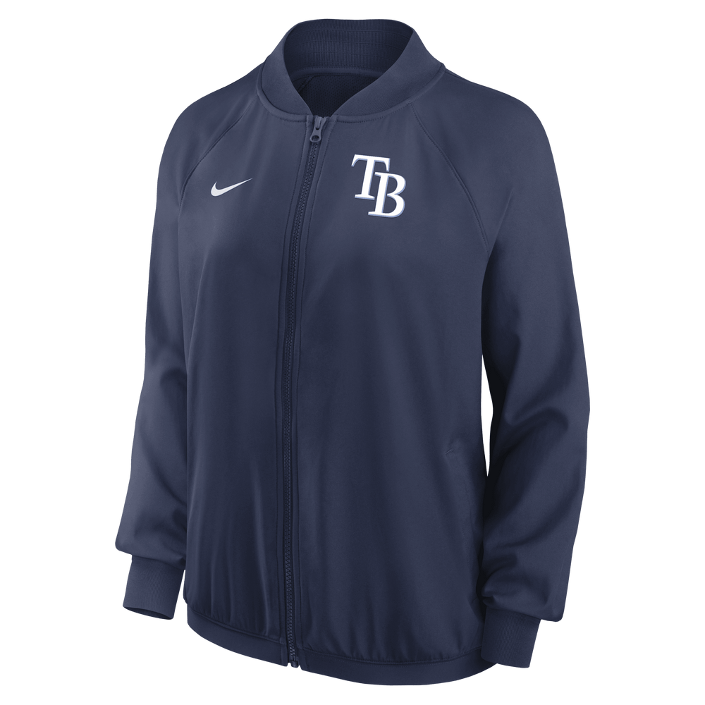 RAYS WOMEN'S NAVY NIKE AUTHENTIC COLLECTION PERFORMANCE FULL ZIP JACKET - The Bay Republic | Team Store of the Tampa Bay Rays & Rowdies