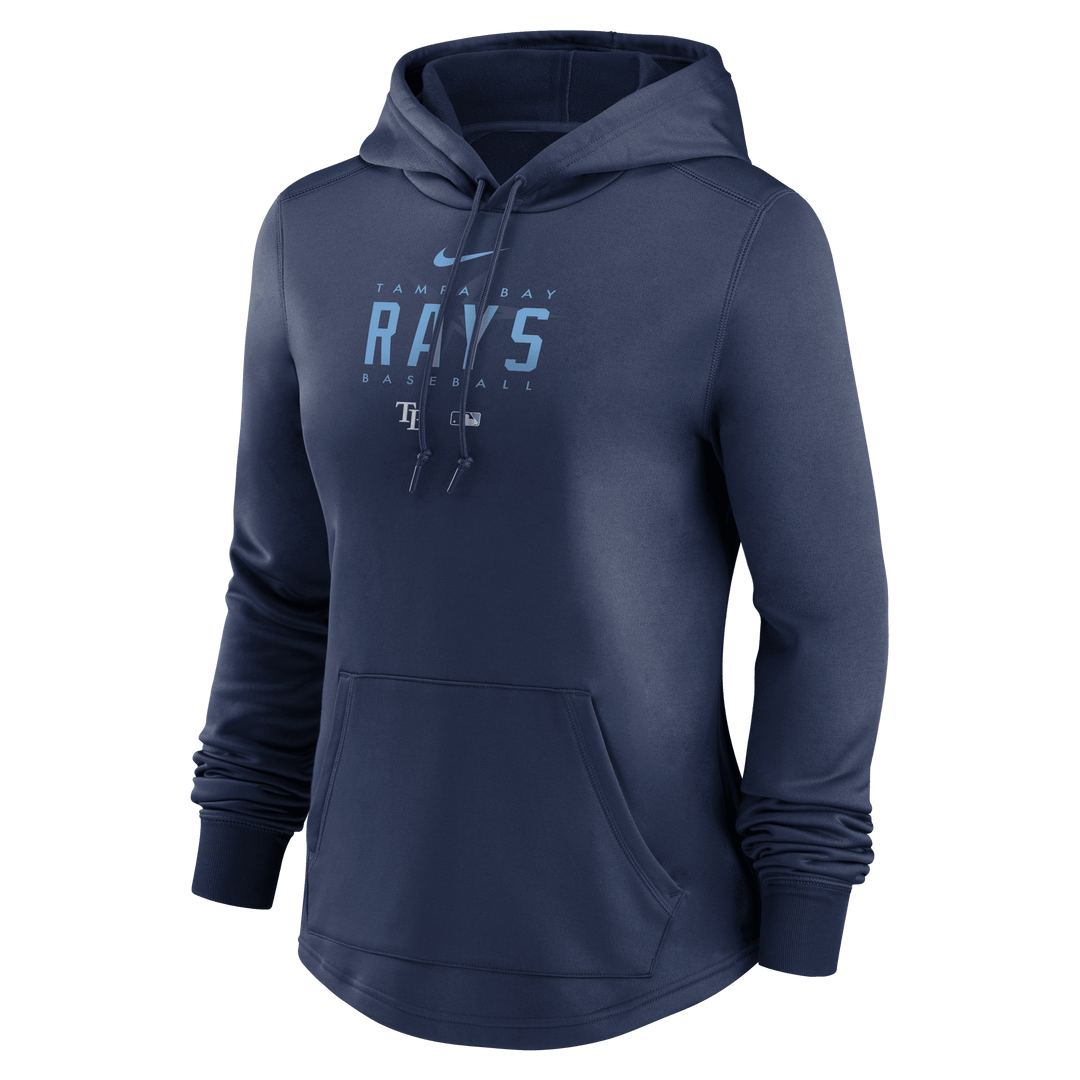 RAYS WOMEN'S NAVY NIKE PREGAME PERFORMANCE HOODIE - The Bay Republic | Team Store of the Tampa Bay Rays & Rowdies