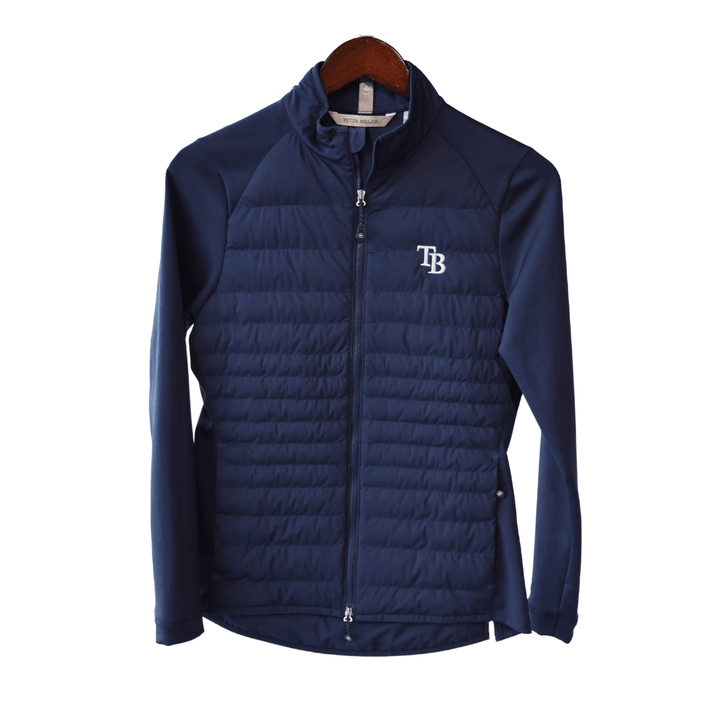 RAYS WOMEN'S NAVY PETER MILLAR HYBRID JACKET - The Bay Republic | Team Store of the Tampa Bay Rays & Rowdies