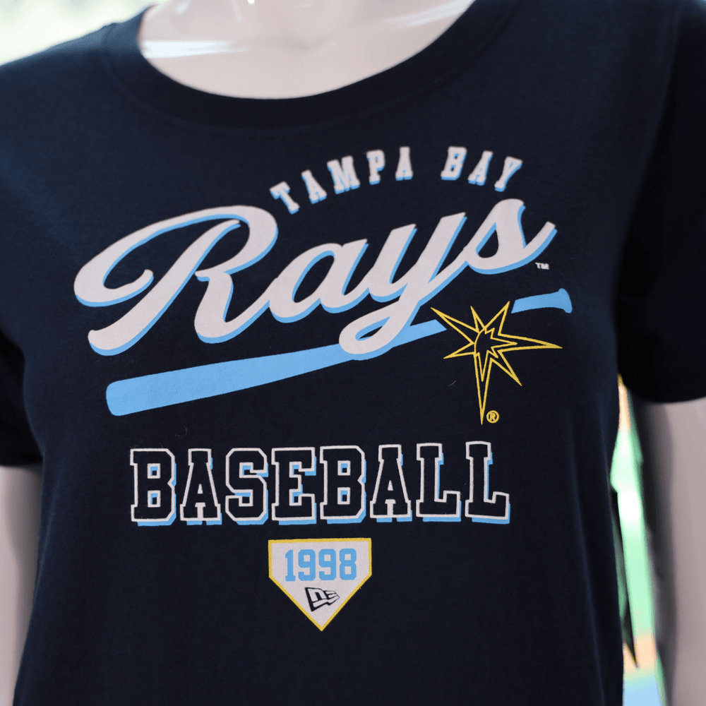 RAYS WOMEN'S NAVY TB RAYS BASEBALL BURST NEW ERA T-SHIRT - The Bay Republic | Team Store of the Tampa Bay Rays & Rowdies