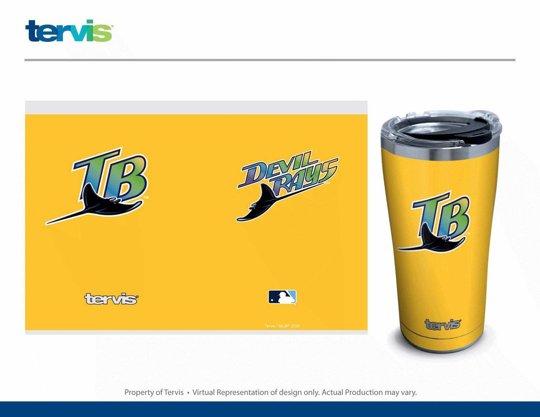 RAYS YELLOW TERVIS DEVIL RAYS 20OZ STAINLESS STEEL ARCTIC TUMBLER - The Bay Republic | Team Store of the Tampa Bay Rays & Rowdies