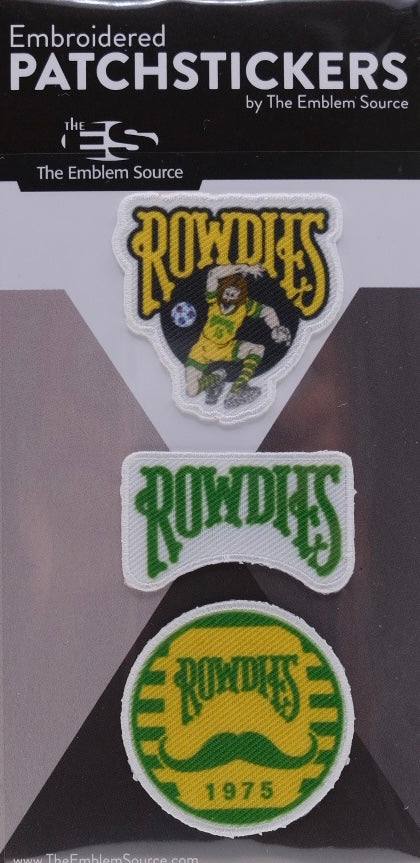 ROWDIES 3-PACK 1975 PATCHSTICKERS - The Bay Republic | Team Store of the Tampa Bay Rays & Rowdies