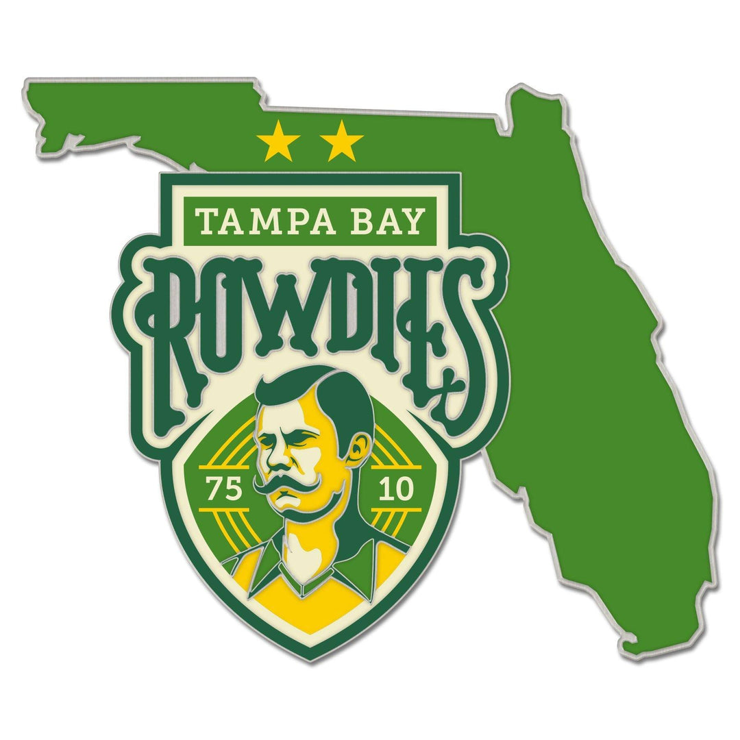 ROWDIES 75/10 & STATE PIN - The Bay Republic | Team Store of the Tampa Bay Rays & Rowdies