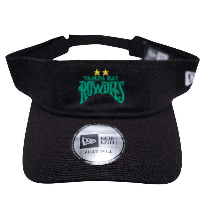 ROWDIES BLACK 2 STAR LOGO VISOR - The Bay Republic | Team Store of the Tampa Bay Rays & Rowdies