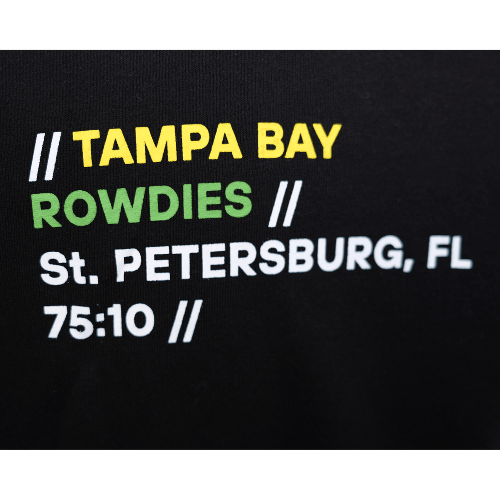 ROWDIES BLACK TWO STAR HOODIE - The Bay Republic | Team Store of the Tampa Bay Rays & Rowdies