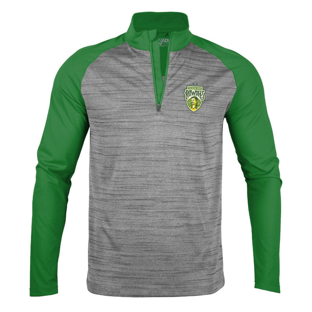 ROWDIES GREEN SLEEVES 1/4 ZIP JACKET VANDAL - The Bay Republic | Team Store of the Tampa Bay Rays & Rowdies